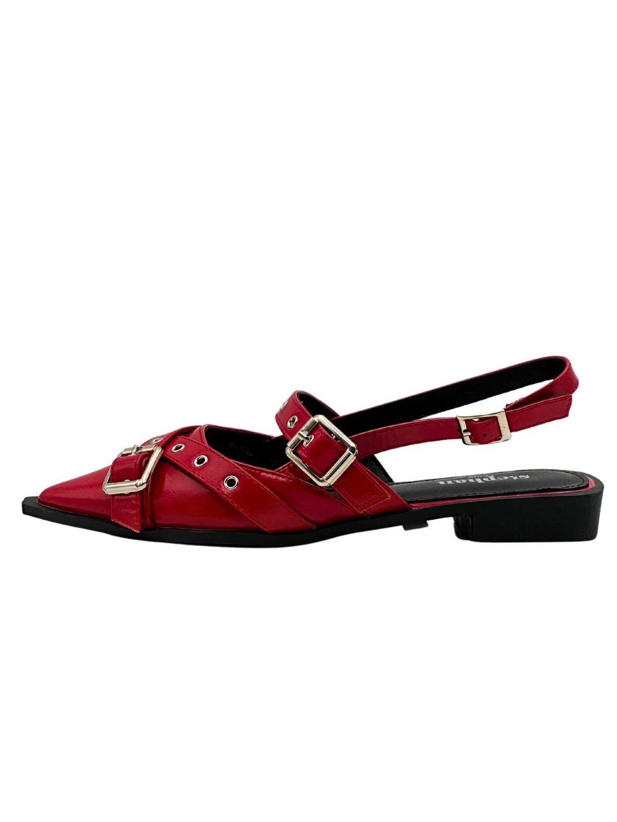 Kelsey - Spids sandal med spænder